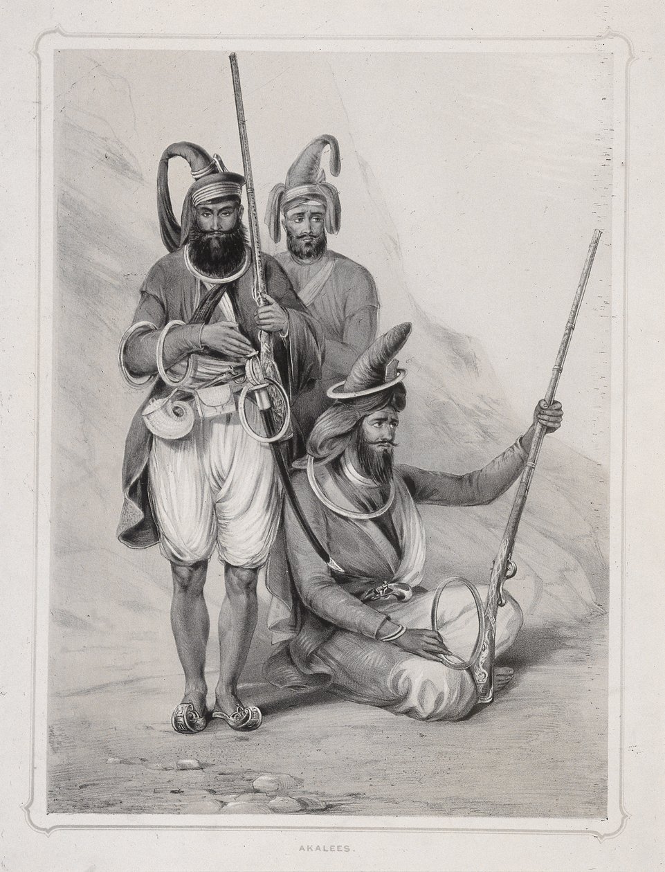 "Akalees", indiska krigare, av Lowes Dickinson
