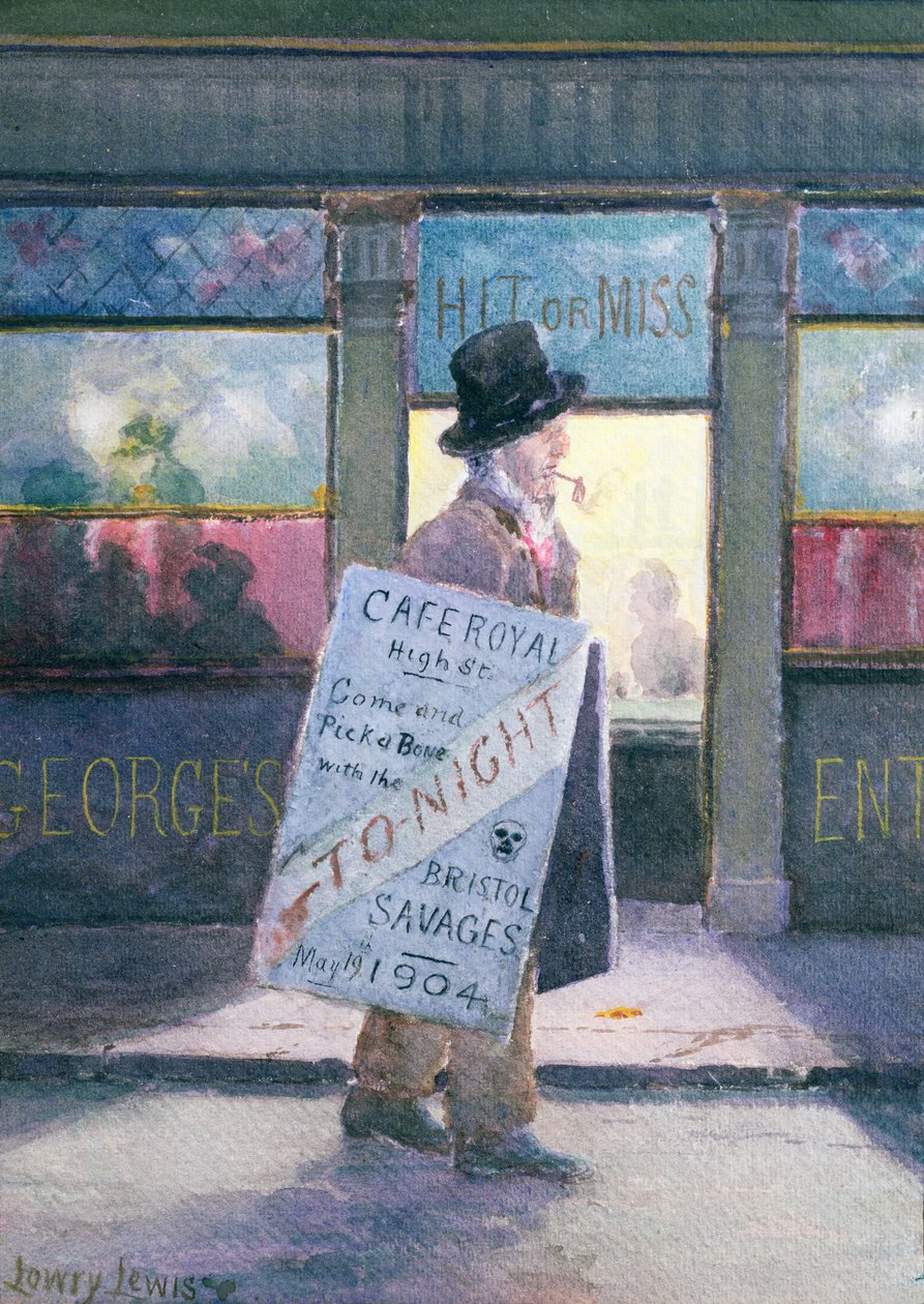Den första middagen, 1904 (wc ombord) av Lowry Lewis
