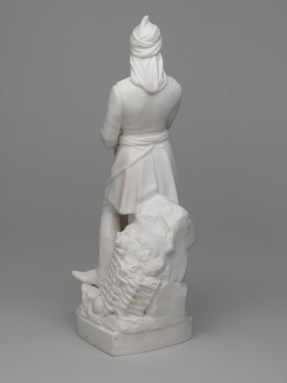 Parian ware-statyett av löjtnant (senare major) William Hodson av Ltd Mintons