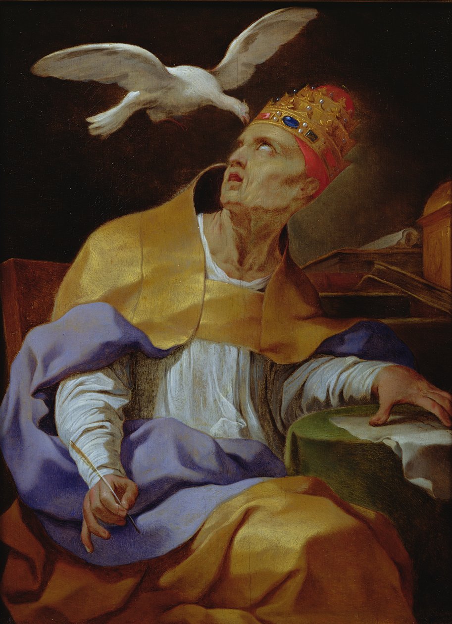 St. Gregorius den store (ca 540-604) av Lubin Baugin