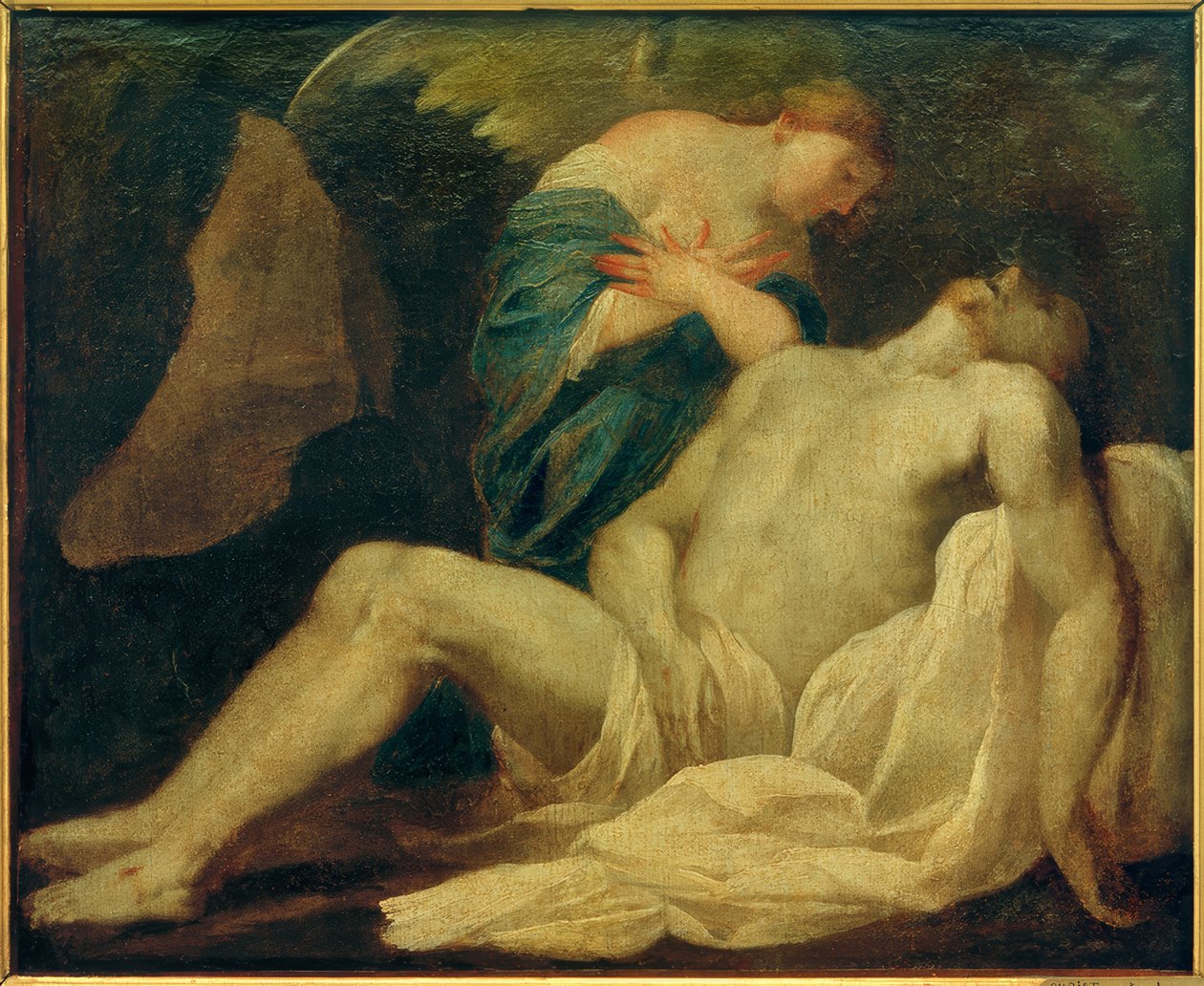 Kristus i graven av Lubin Baugin