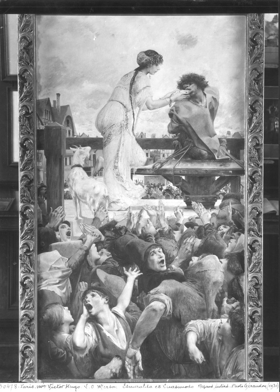 Esmeralda och Quasimodo, 1905 av Luc Oliver Merson