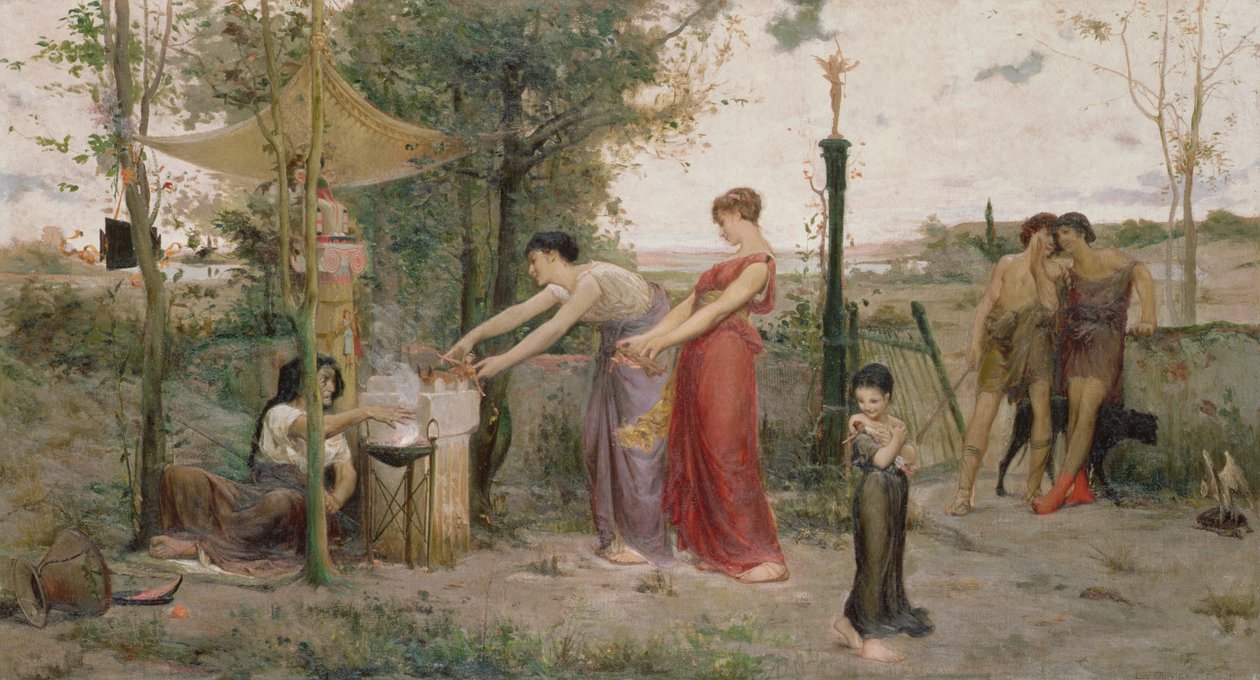 Offerdockor, 1871 av Luc Oliver Merson