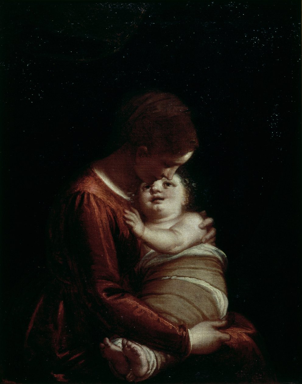 Madonna och barn, ca 1570 av Luca Cambiaso