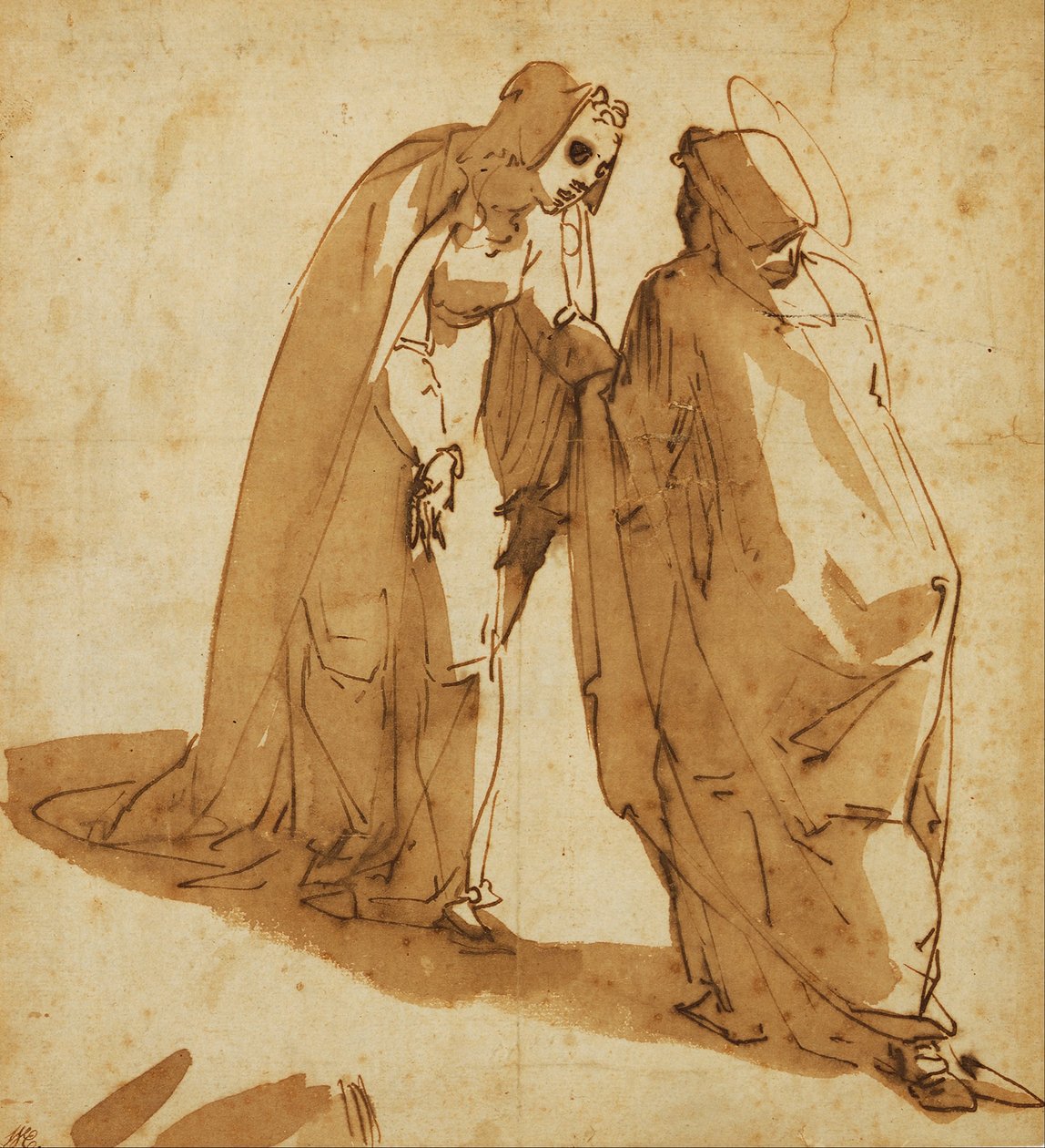 The Visitation av Luca Cambiaso