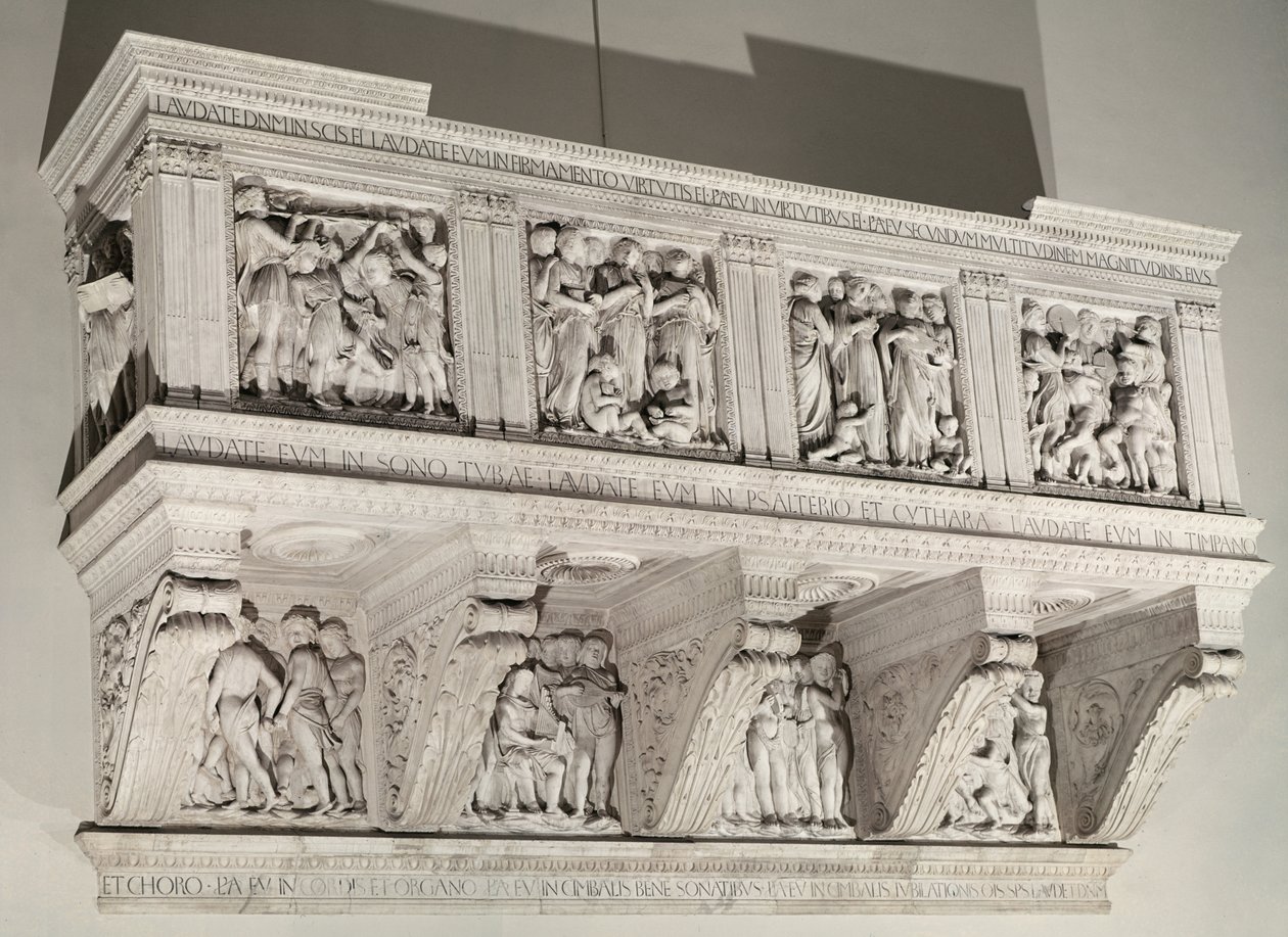 Cantoria, ca 1431-38 (marmor) av Luca Della Robbia