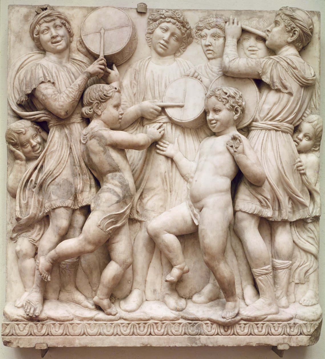 Musikaliska änglar, relief från Cantoria, ca 1432-38 (marmor) av Luca Della Robbia