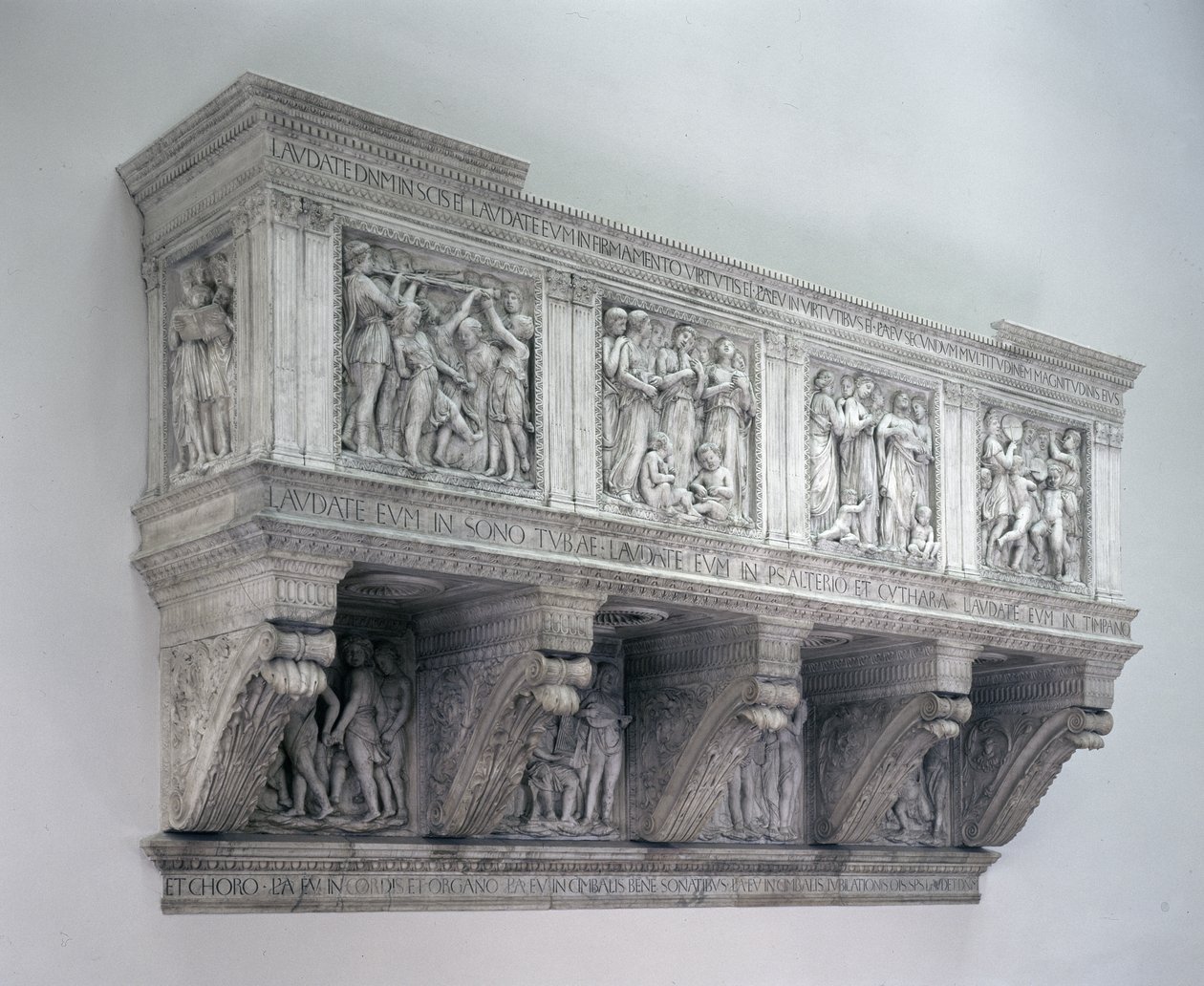 Rekonstruerad Cantoria, ca 1432-38 (marmor) av Luca Della Robbia