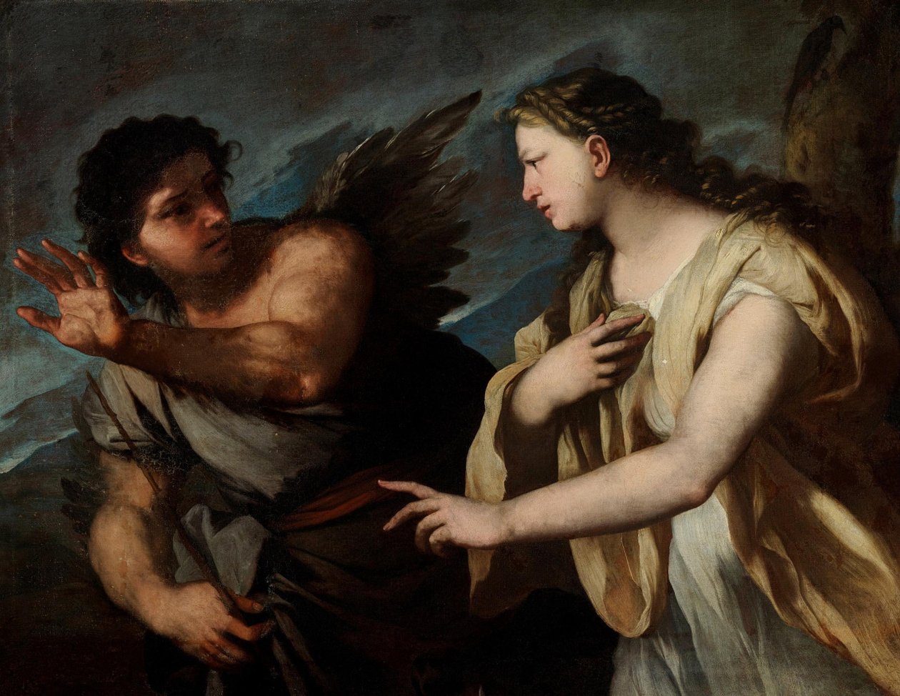  Picus and CircenDeutsch: Picus und Kirken:   .n av Luca Giordano