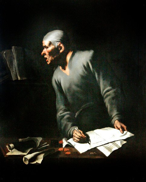 En filosof, ca 1650 av Luca Giordano