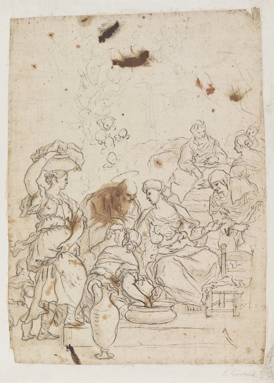 Birth of the Virgin av Luca Giordano