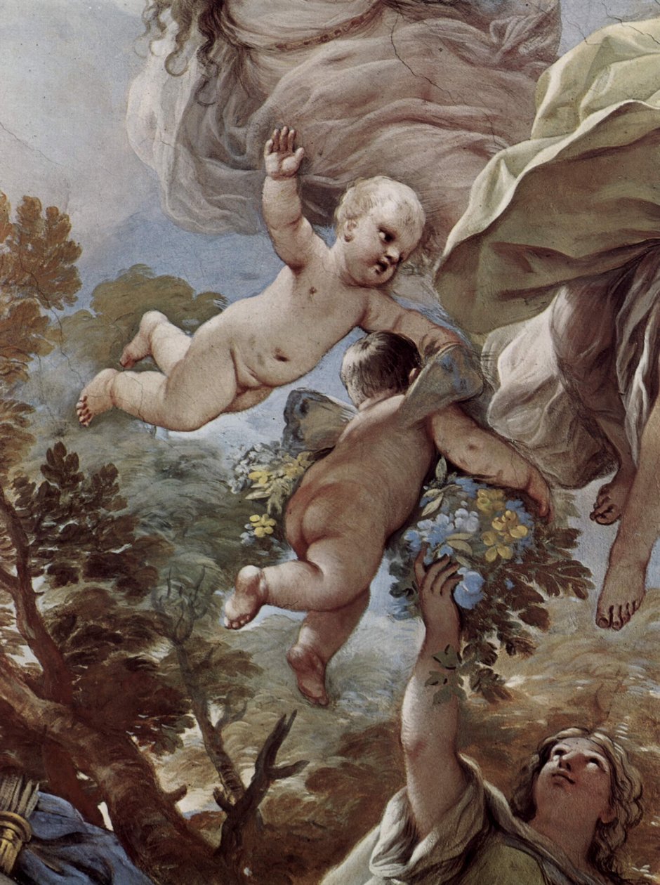 Fresker i galleriet av Palazzo Medici-Riccardi i Florens, scen av Luca Giordano