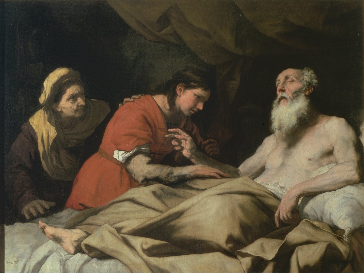 Isak välsignar Jakob av Luca Giordano