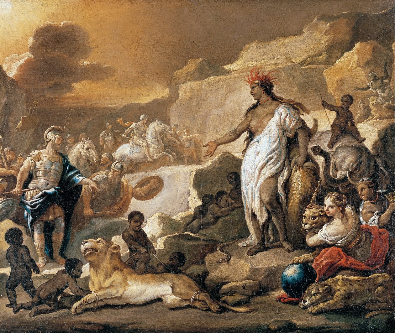 Series of the Four Parts of the World. Africa av Luca Giordano