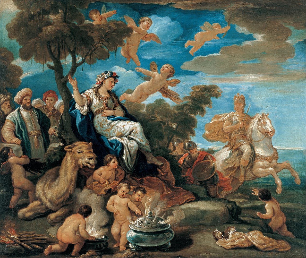 Series of the Four Parts of the World. Asia av Luca Giordano