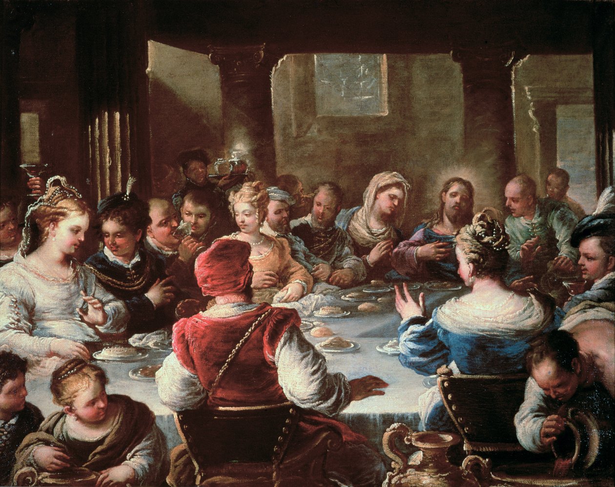 Bröllopet i Kana av Luca Giordano