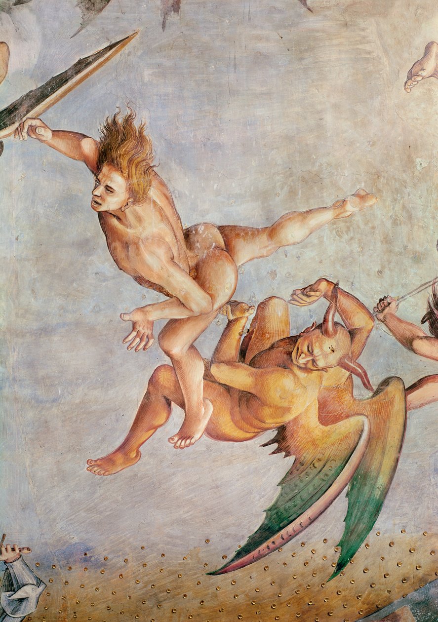 Detalj av den sista domen, från kapellet i Madonna di San Brizio, 1499-1504 av Luca Signorelli