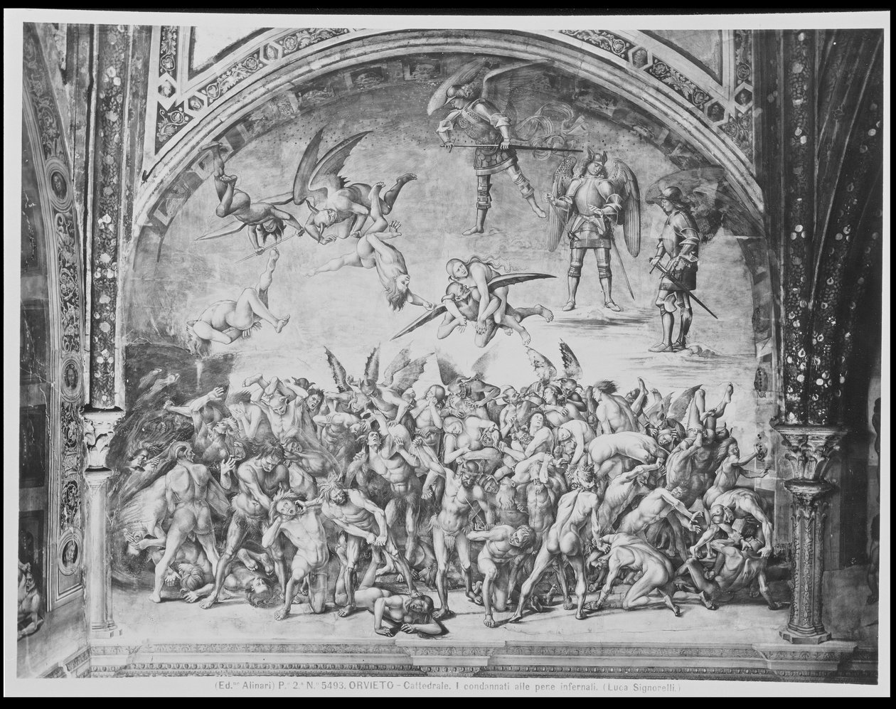 De fördömda, från den sista domen (se 136323) av Luca Signorelli