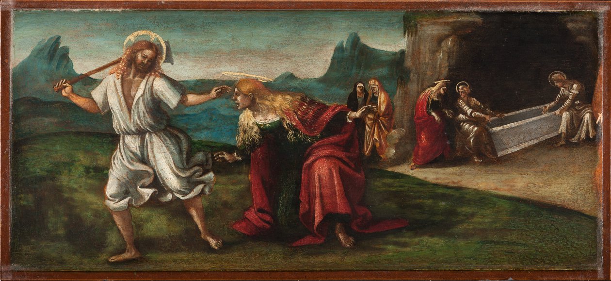Den uppståndne Kristus visar sig för St. Magdalena, ca 1514 (tempera och olja på träpanel) av Luca Signorelli
