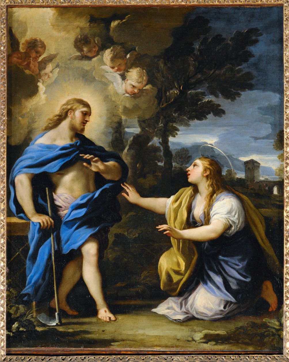 Noli me tangere. Kristus möter Maria Magdalena efter uppståndelsen ... av Luca (circle of) Giordano