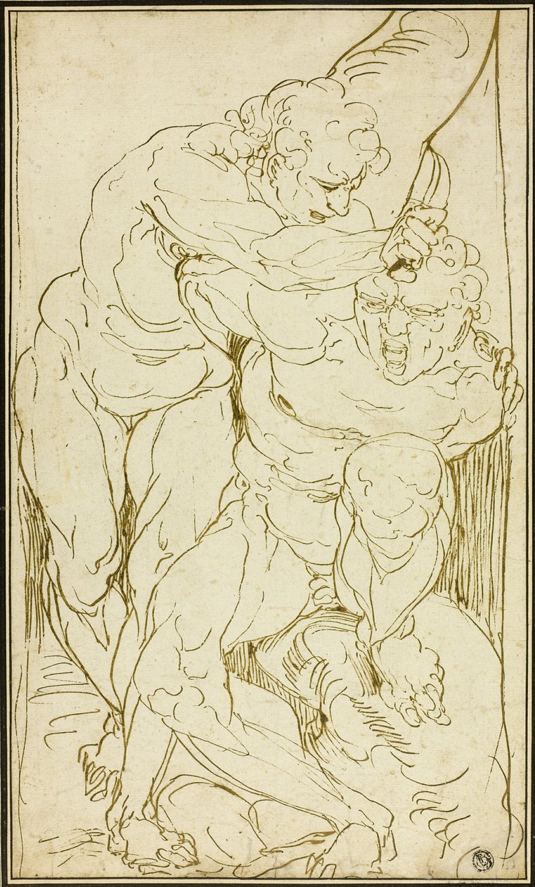 Apollo flygande Mars av Luca Cambiaso