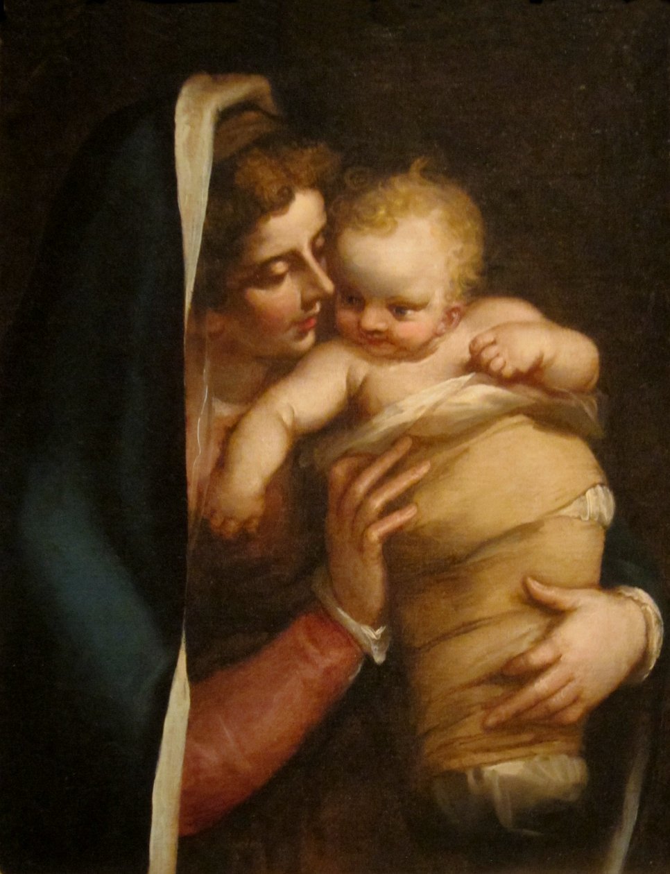 Madonna med barn av Luca Cambiaso