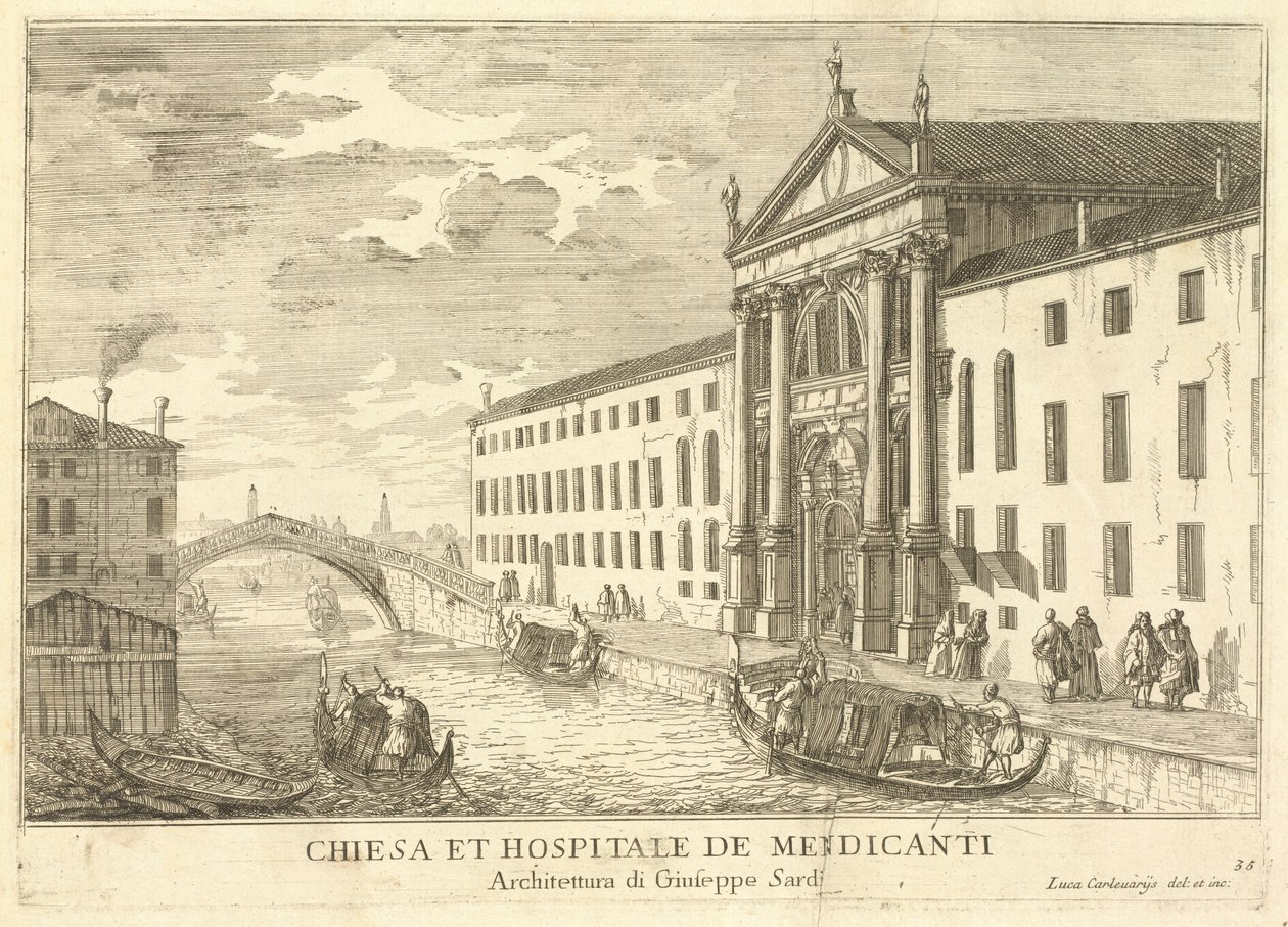 Church and Hospital of Mendicants (skylt 35) av Luca Carlevariis