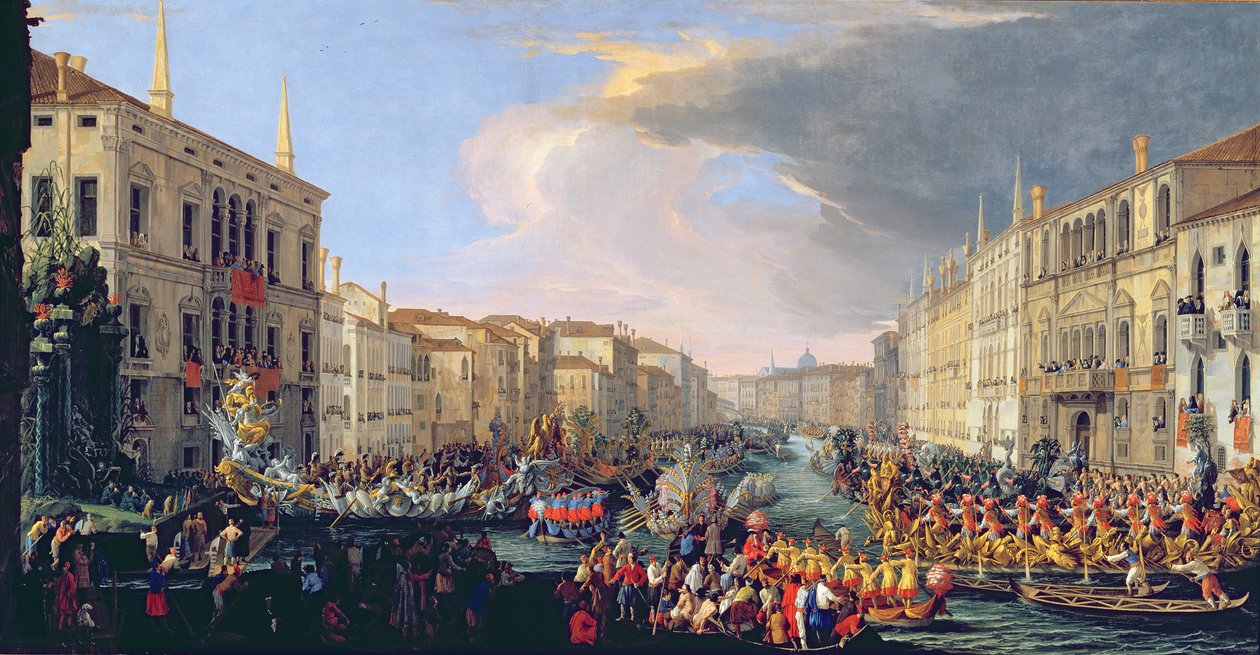 Regatta till ära för Fredrik VI av Danmark (1671-1730) 1709 av Luca Carlevaris