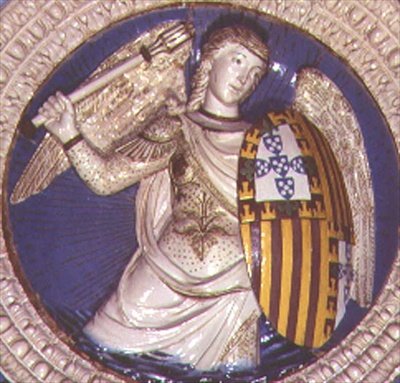 Fortitude, runda från graven av Portugals kardinal av Luca Della Robbia