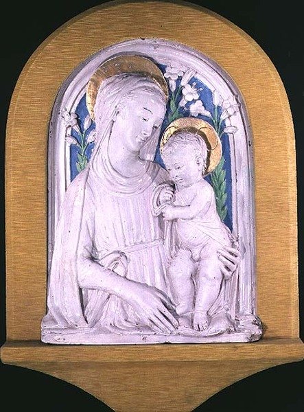 Madonna och barn av Luca Della Robbia