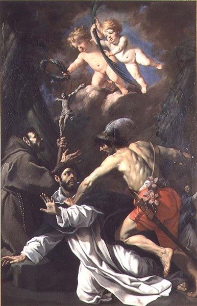St Peter Martyrens martyrskap av Luca Ferrari