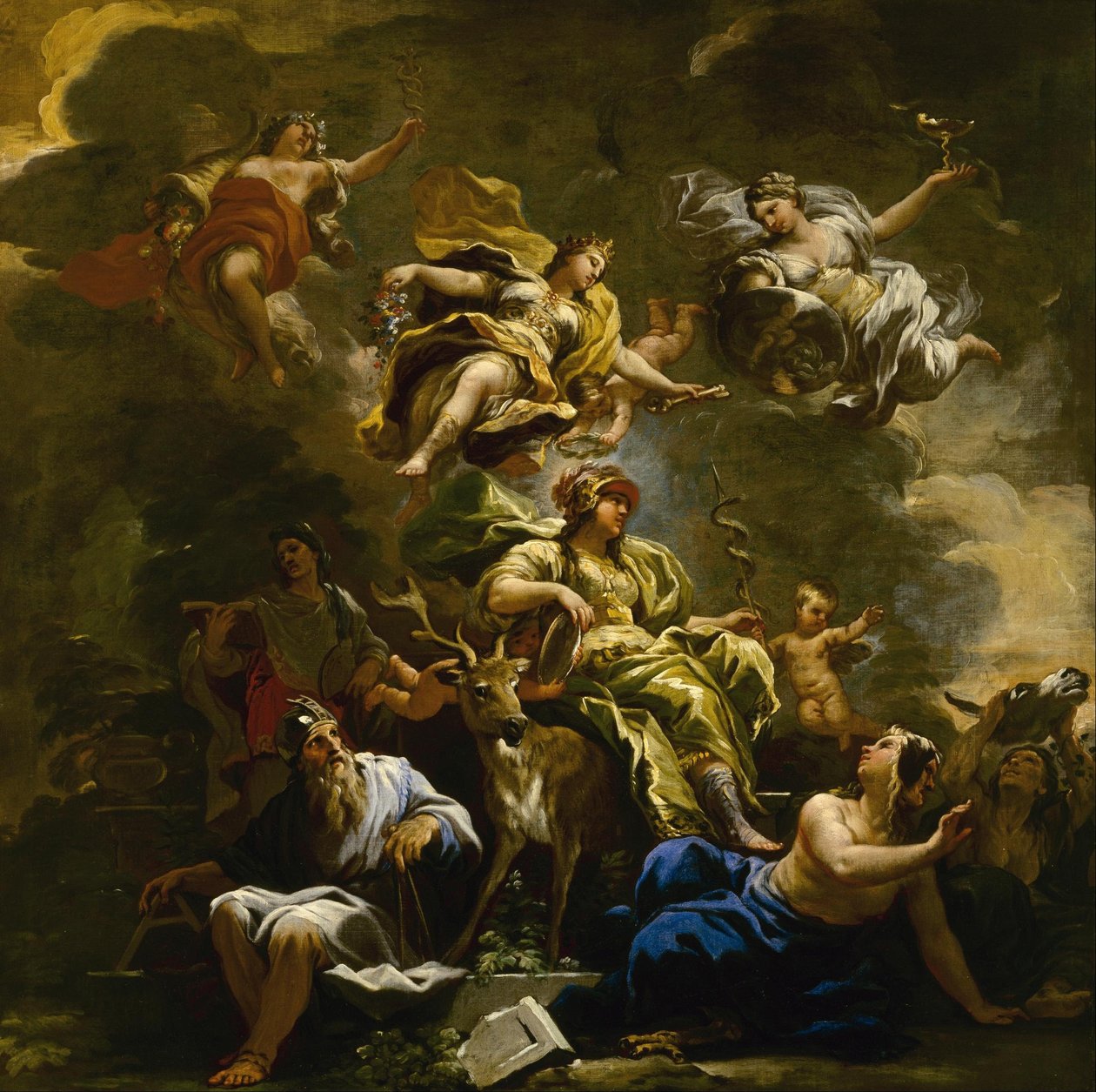 Allegori om försiktighet av Luca Giordano