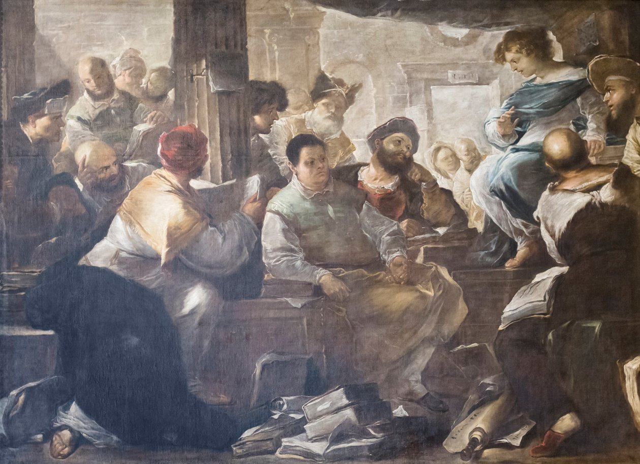 Kristus bland läkarna av Luca Giordano