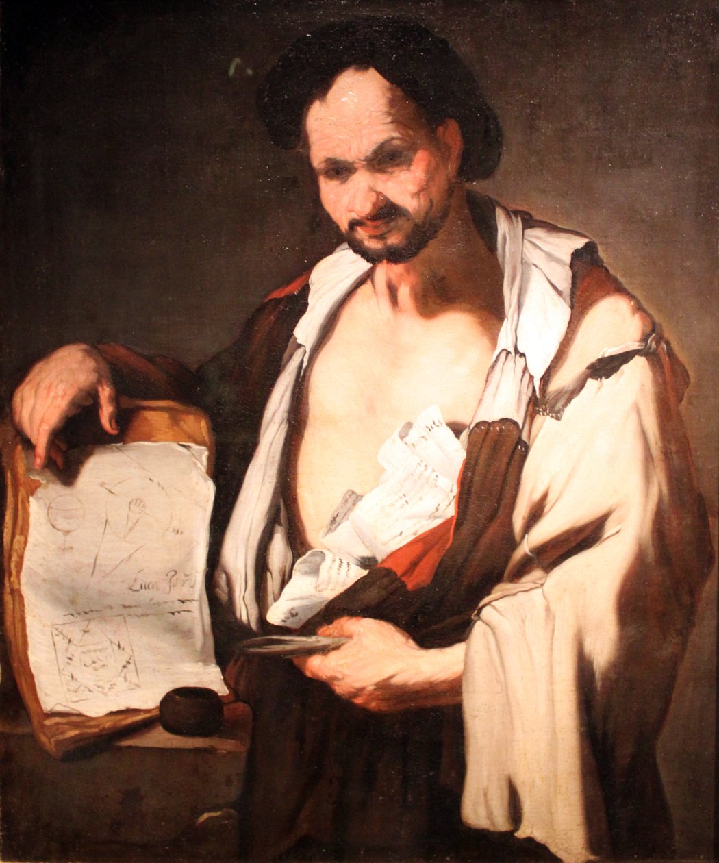 Demokritos av Luca Giordano