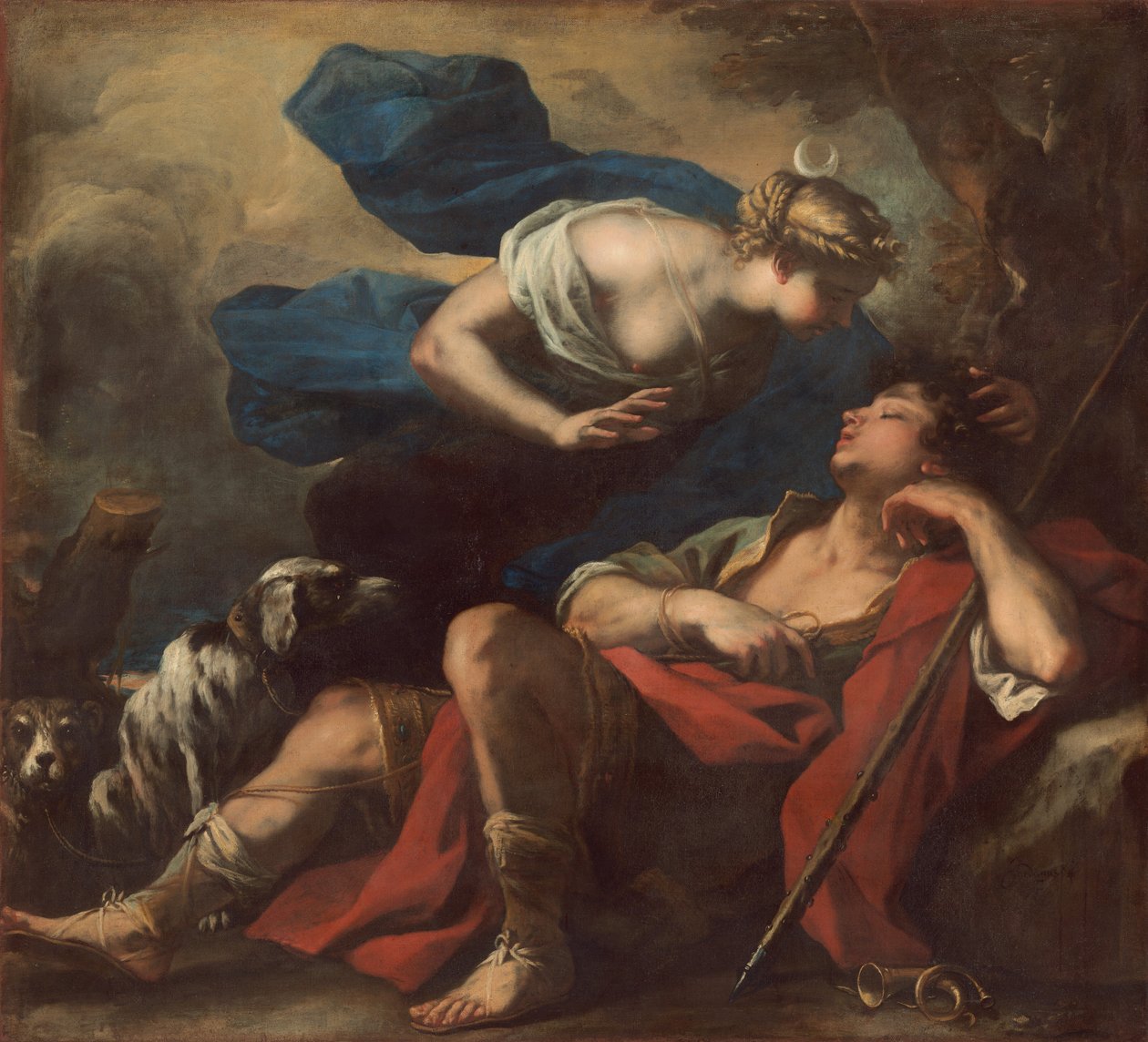 Diana och Endymion av Luca Giordano