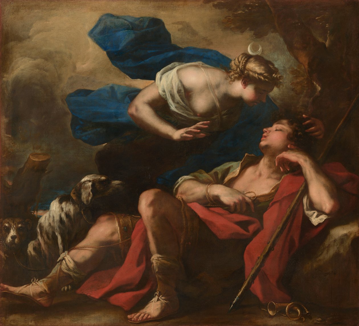 Diana och Endymion av Luca Giordano