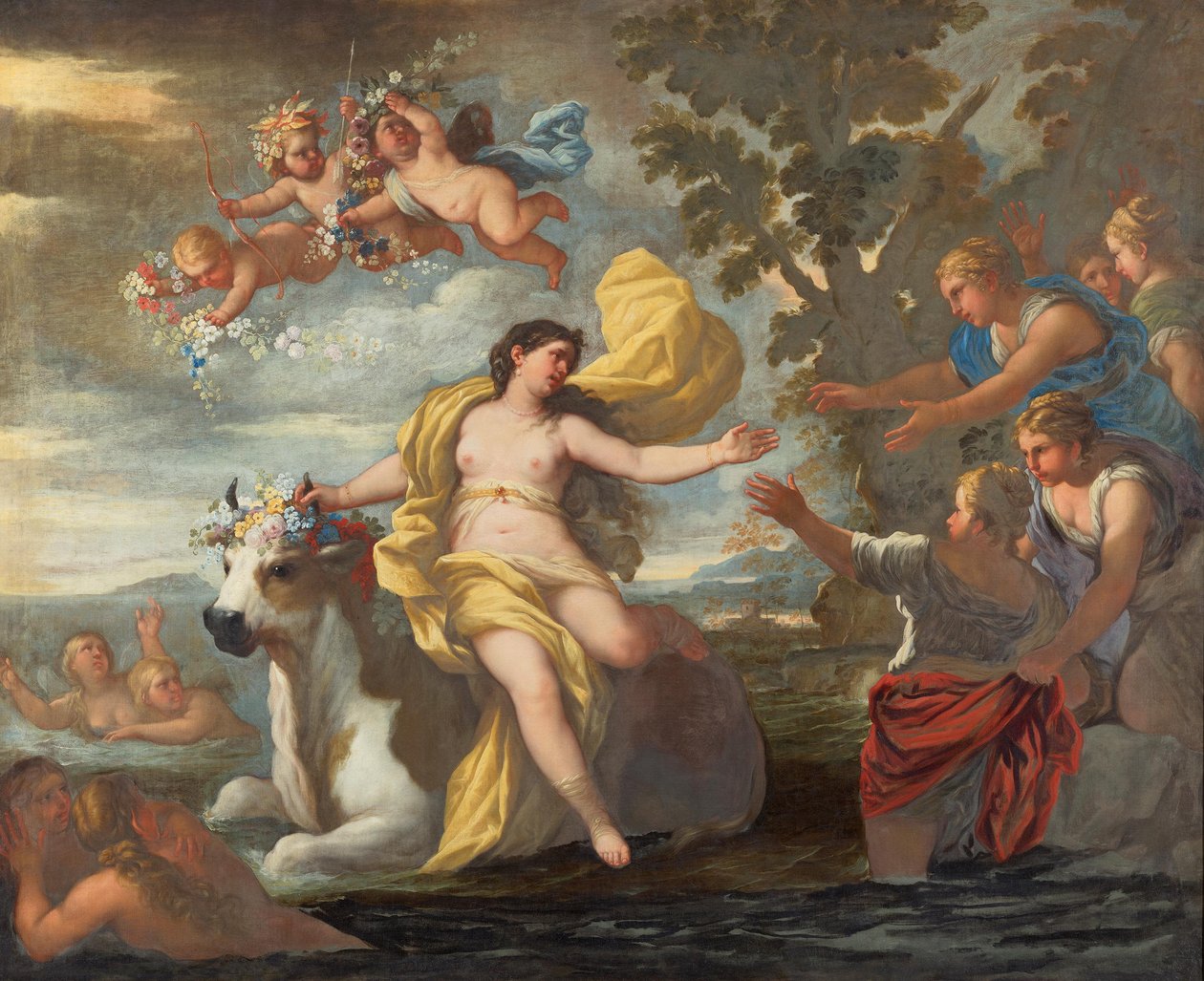 Entführung der Europa av Luca Giordano