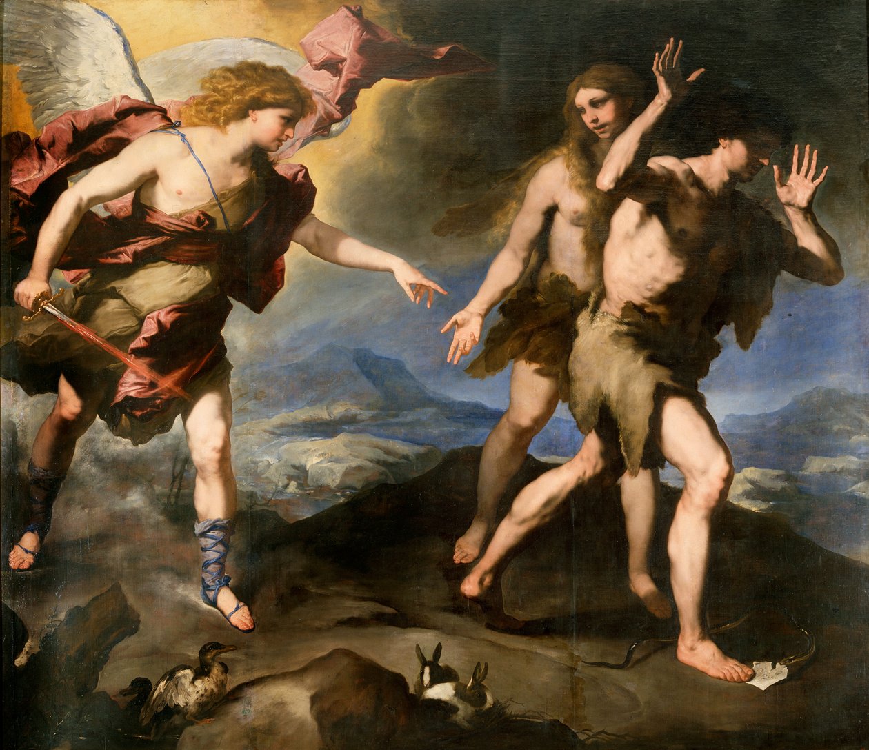 Utvisning ur paradiset, andra hälften av 1600-talet av Luca Giordano