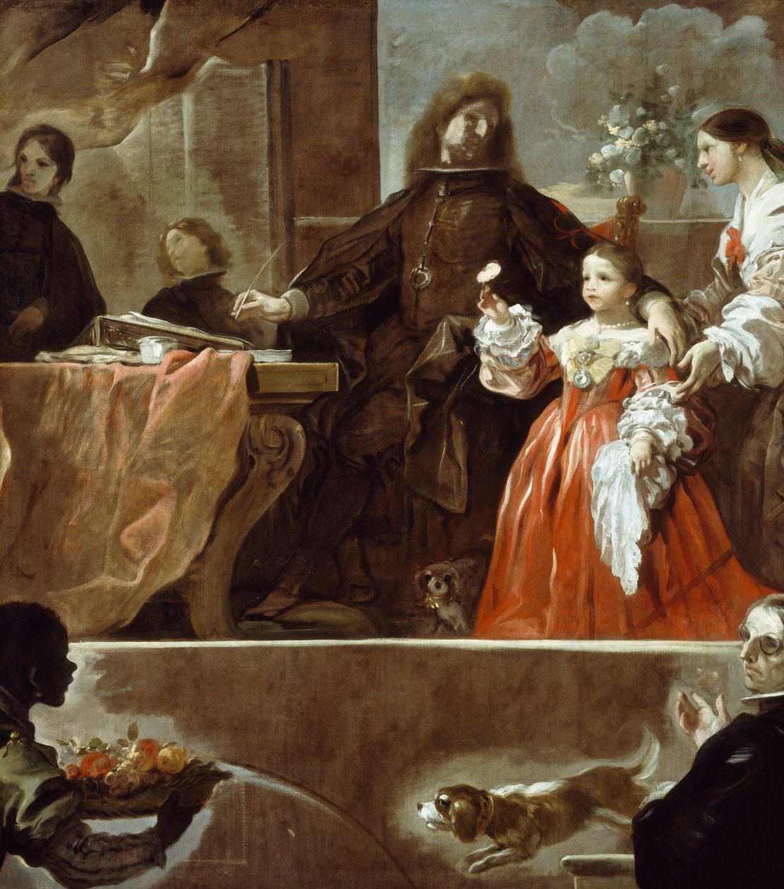 Hyllning till Velazquez för greve av Santiesteban av Luca Giordano
