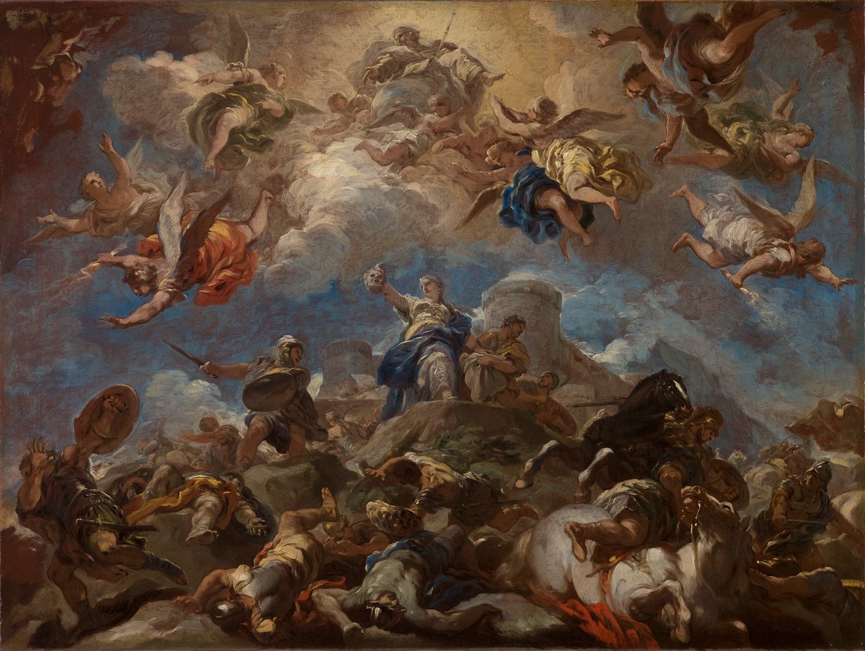 Judith visar huvudet av Holofernes av Luca Giordano