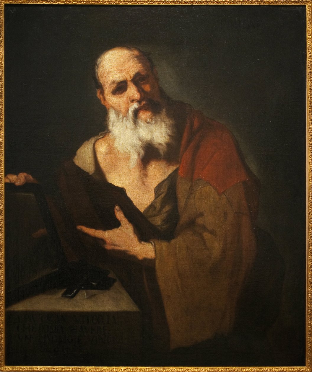 Platon (424-348 f.Kr.). Målning av Luca Giordano (1634-1705), olja på duk av Luca Giordano
