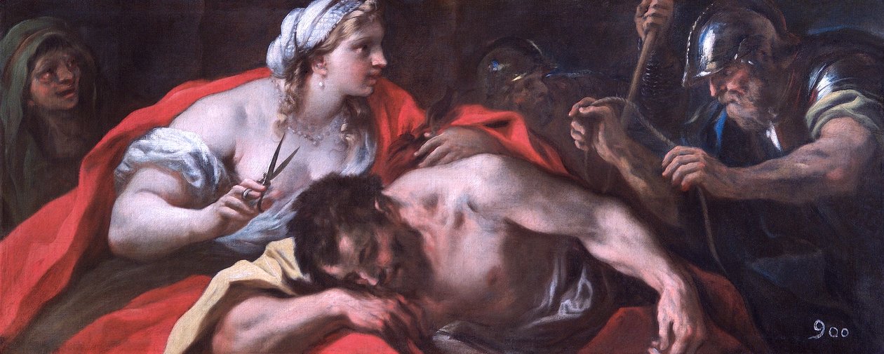 Simson och Delila, ca 1696 (olja på duk) av Luca Giordano