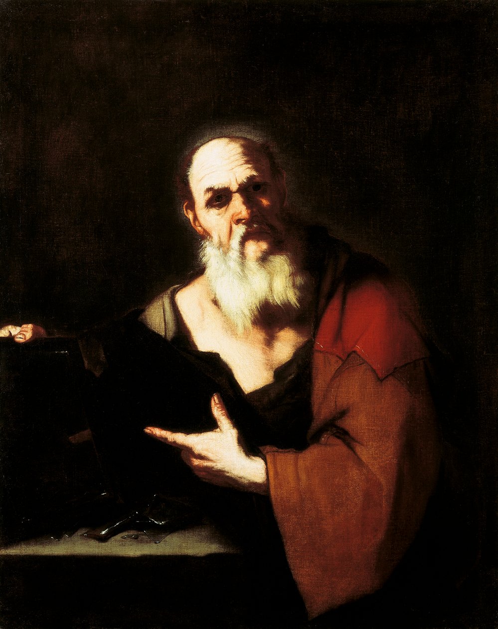 Sokrates, av Luca Giordano (1634-1705), olja på duk av Luca Giordano