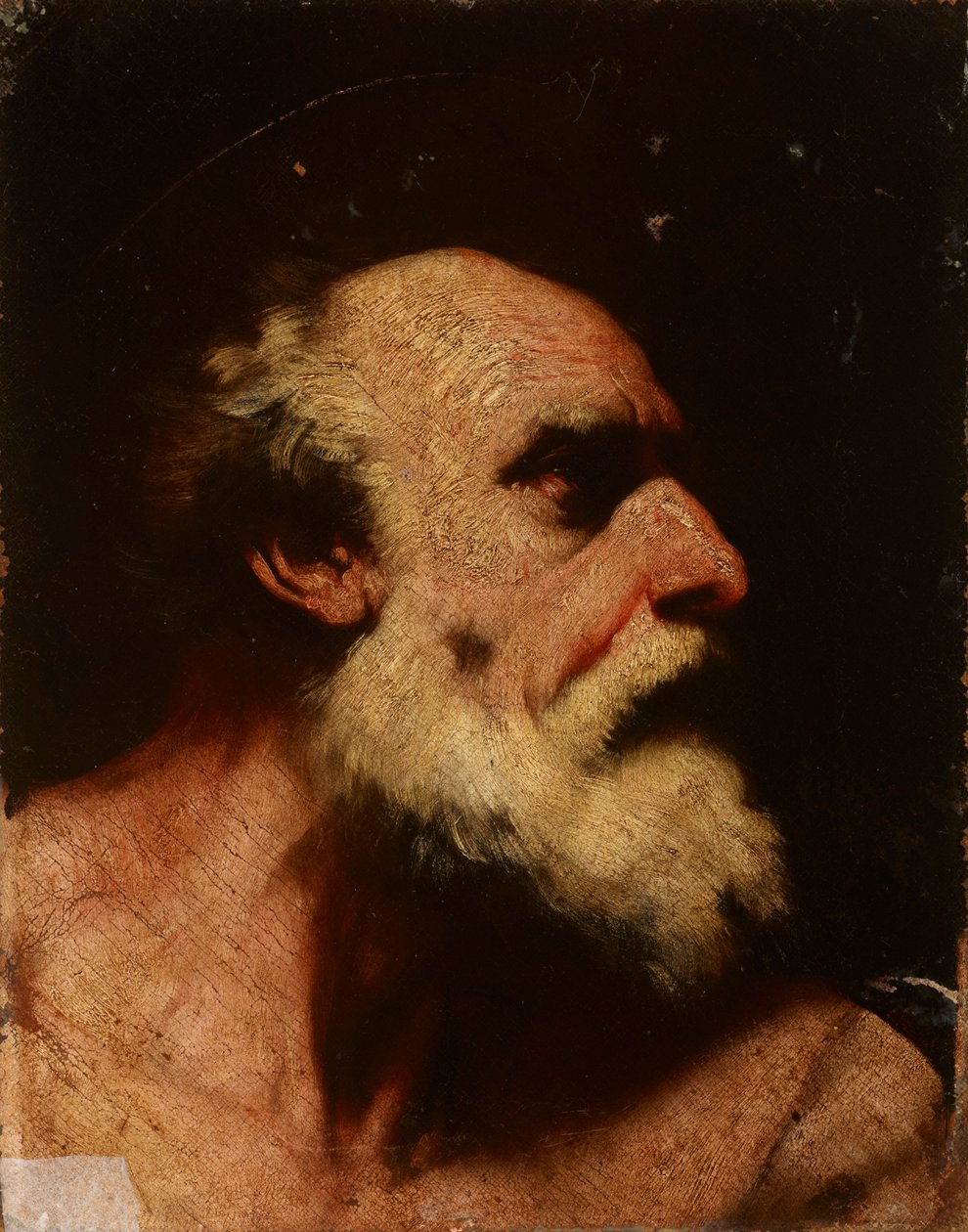 Sankt Bartolomaios (detalj av målningen) av Luca Giordano