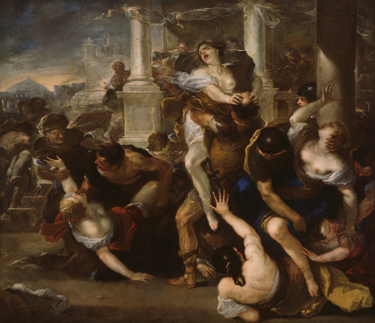 Bortförandet av de sabinska kvinnorna, 167580. av Luca Giordano