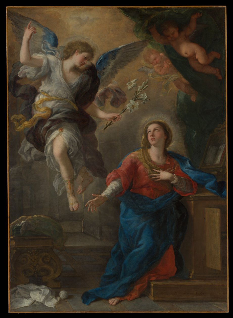 Bebådelsen av Luca Giordano