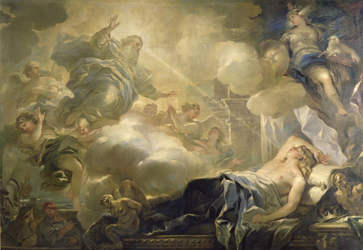 Drömmen om Salomo, c.1693 av Luca Giordano