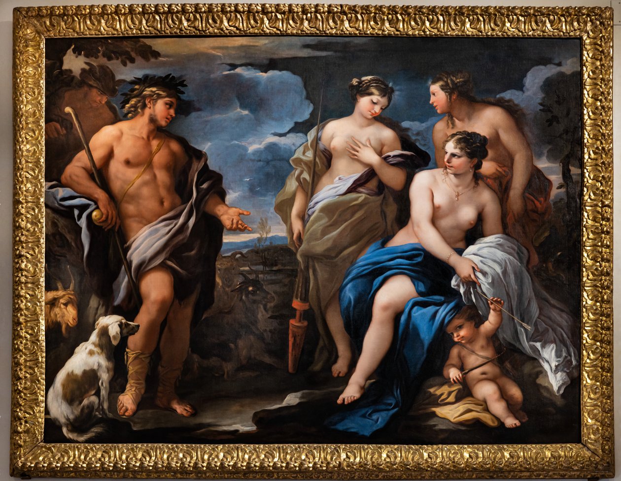 The Judgment of Paris, andra hälften av 1600-talet (olja på duk) av Luca Giordano