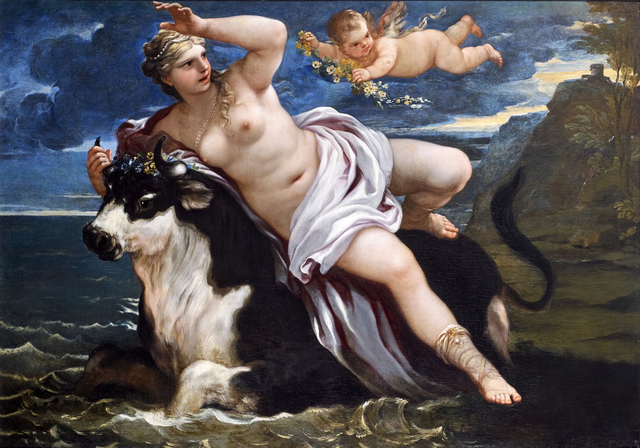 Europas våldtäkt. av Luca Giordano
