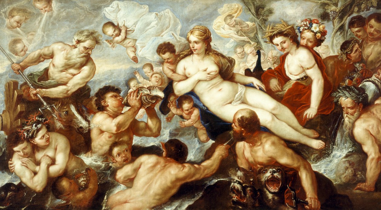 The Return of Persephone, av Luca Giordano, olja på duk av Luca Giordano